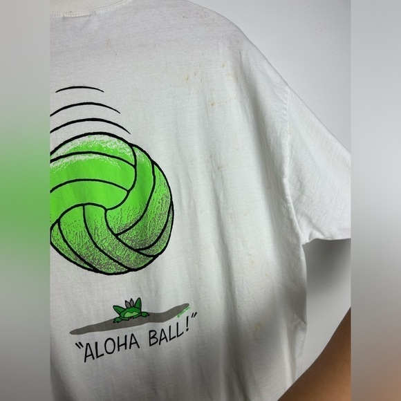 Crazy Shirt Hawaii Beach Bufo volleyball Frog Print Single stitch 80s T-Shirt - Picture 8 of 16